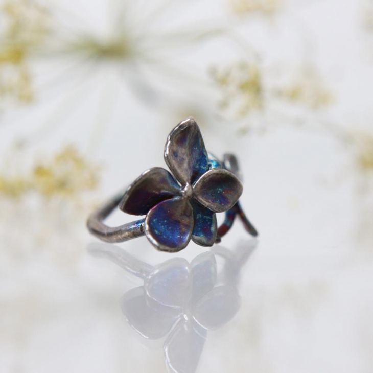 Fleur de Magique Silver Ring, Hydrangea, фото 3