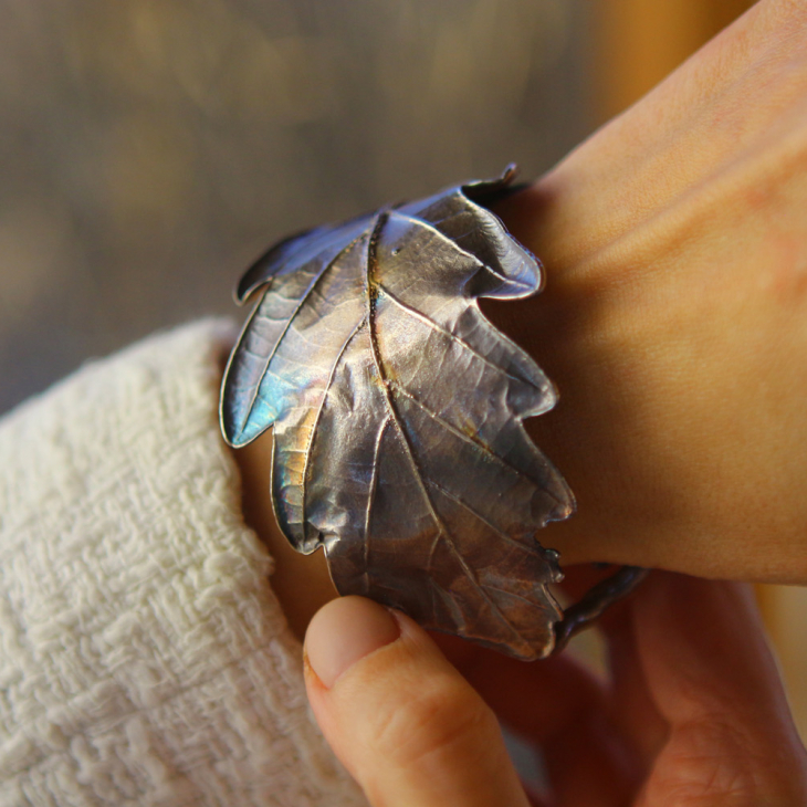 Bracelet in silver ,Oak, фото 5