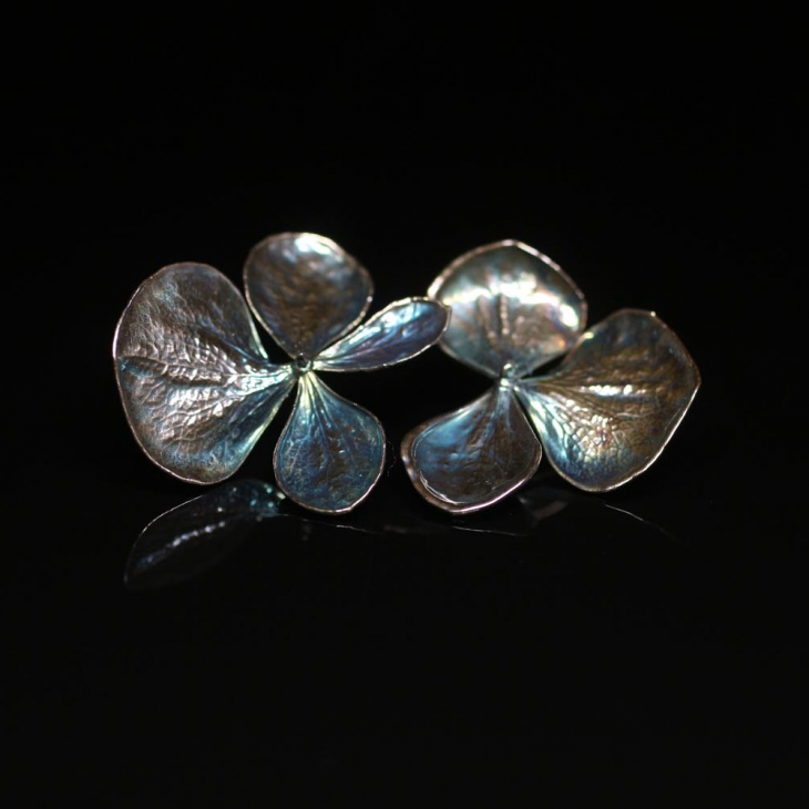 Серьги в серебре Fleur de Magique, Гортензия, фото 1