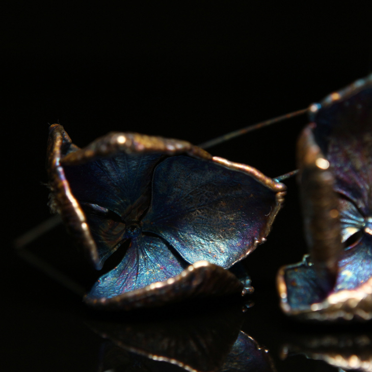 Серьги в серебре Fleur de Magique, Гортензия, фото 2