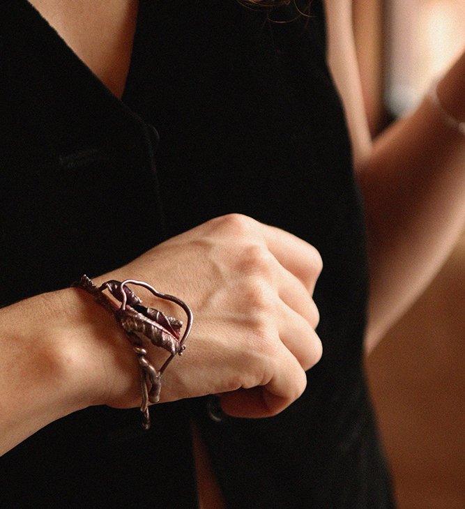 Браслет в серебре Flora, Ясень, фото 5