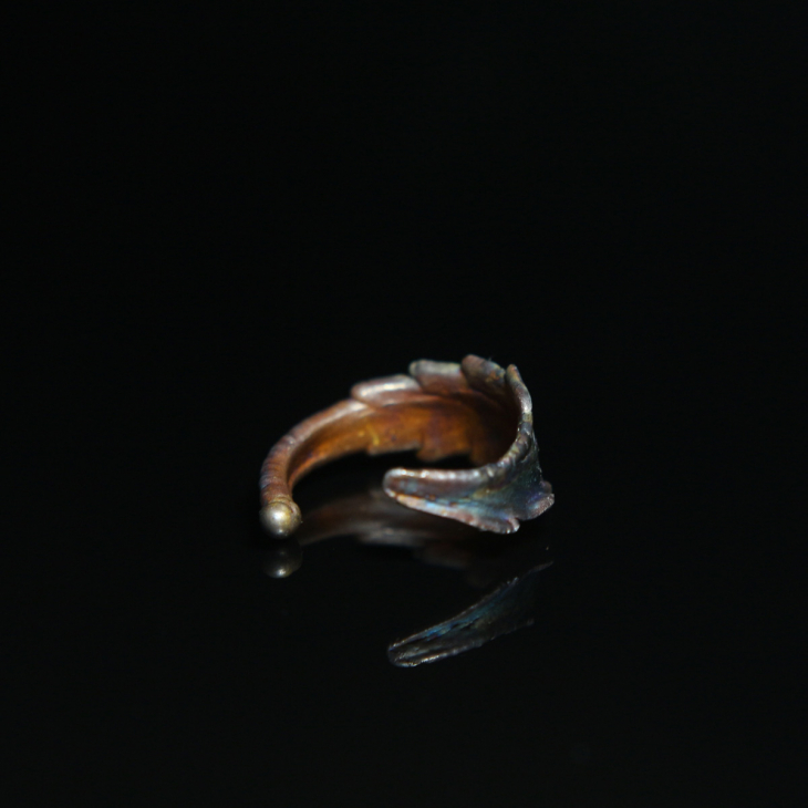 Кольцо в серебре Melancholy, Каннабис , фото 2