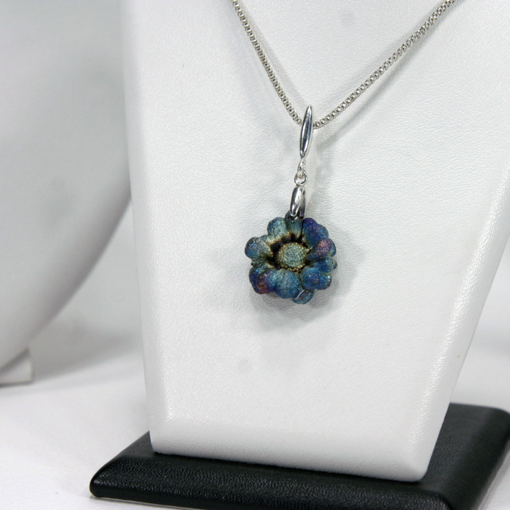 Кулон в серебре Fleur de Magique, Хризантема, фото 2