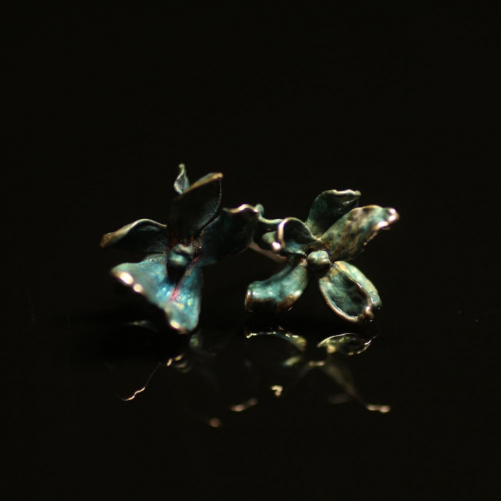 Серьги в серебре Fleur de Magique, Cирень, фото 1