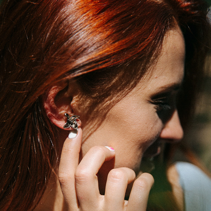 Серьги в серебре Fleur de Magique, Сирень, фото 3