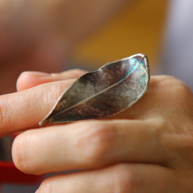 Laurel leaf ring in Silver, фото 2