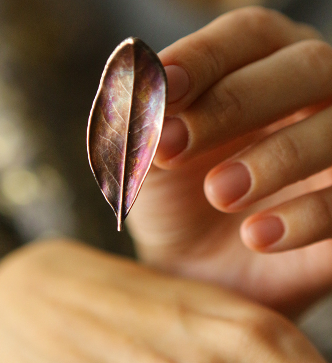 Laurel leaf ring in Silver, фото 3