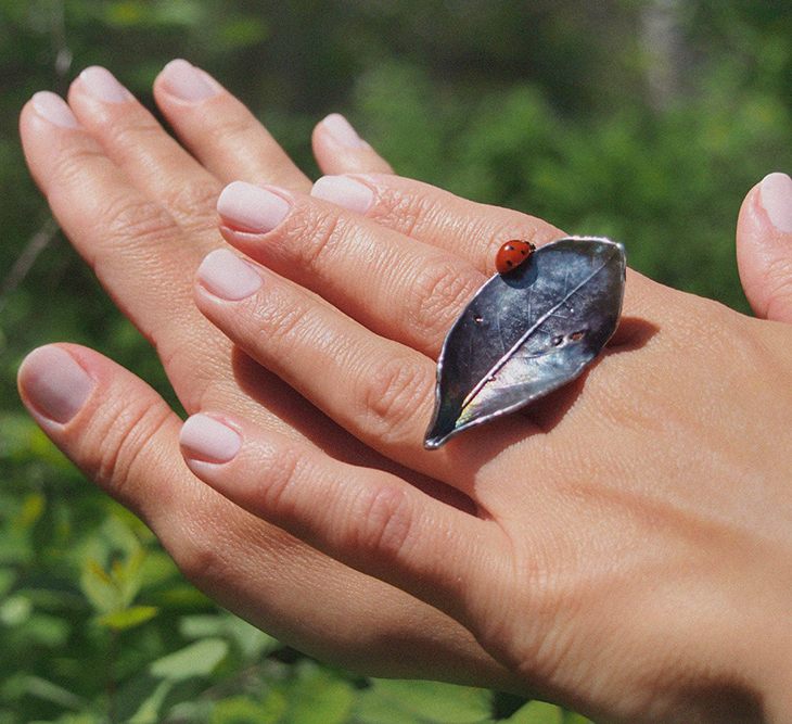 Кольцо в серебре Love Alchemy, Лавр, фото 2