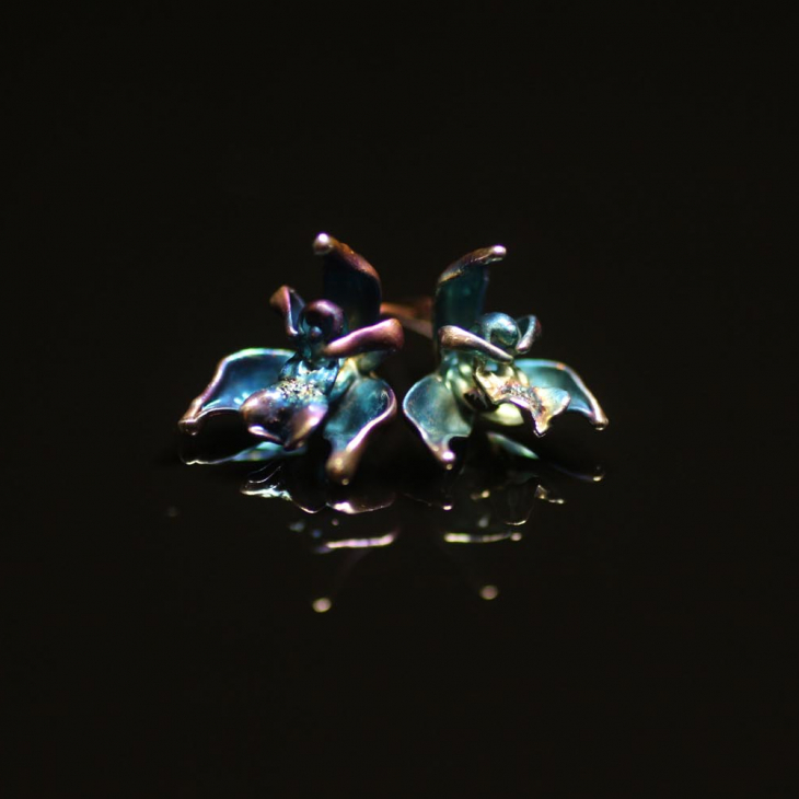 Серьги в серебре Fleur de Magique, Орхидея, фото 1