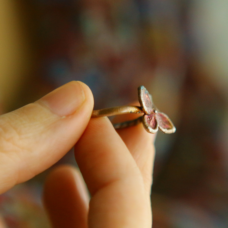Ring in silver, Hydrangea , фото 2