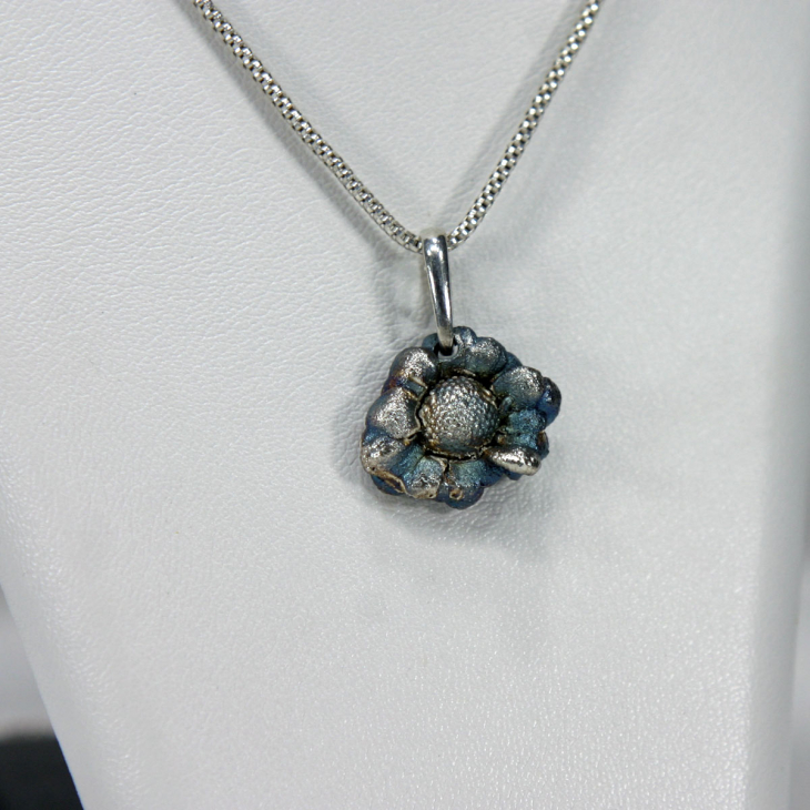Кулон в серебре Fleur de Magique, Хризантема, фото 2