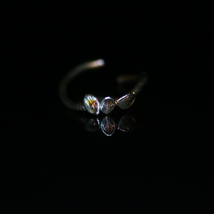 Ring in silver, Hydrangea , фото 3