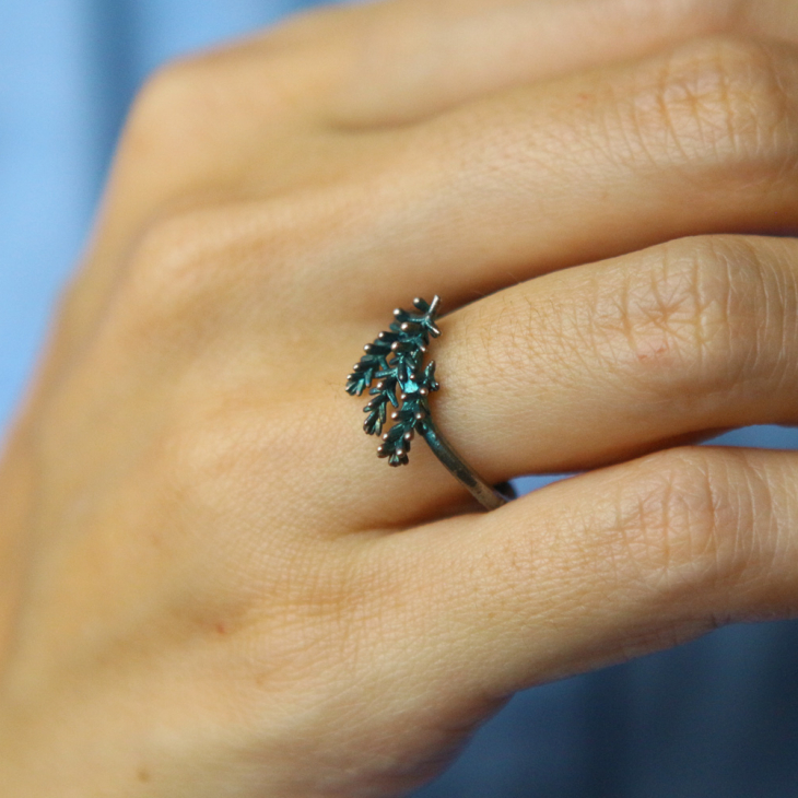 Ring in silver, Calluna, фото 1