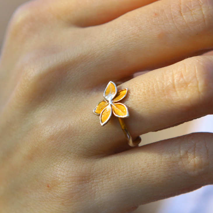 Rings in silver, Hydrangea , фото 4