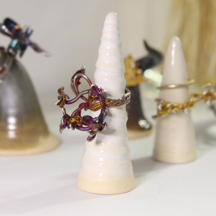 Кольцо в серебре Fleur de Magique, Сирень, фото 3