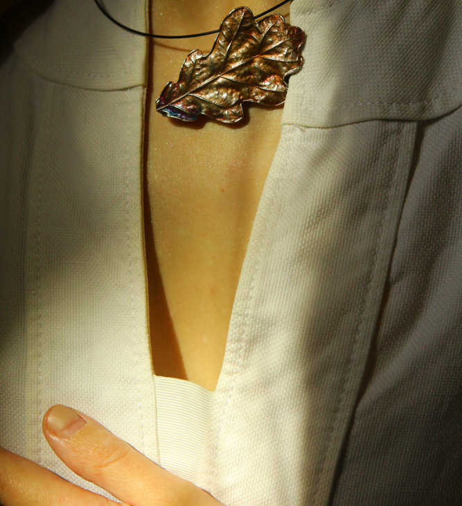  Pendant in silver,Oak , фото 2