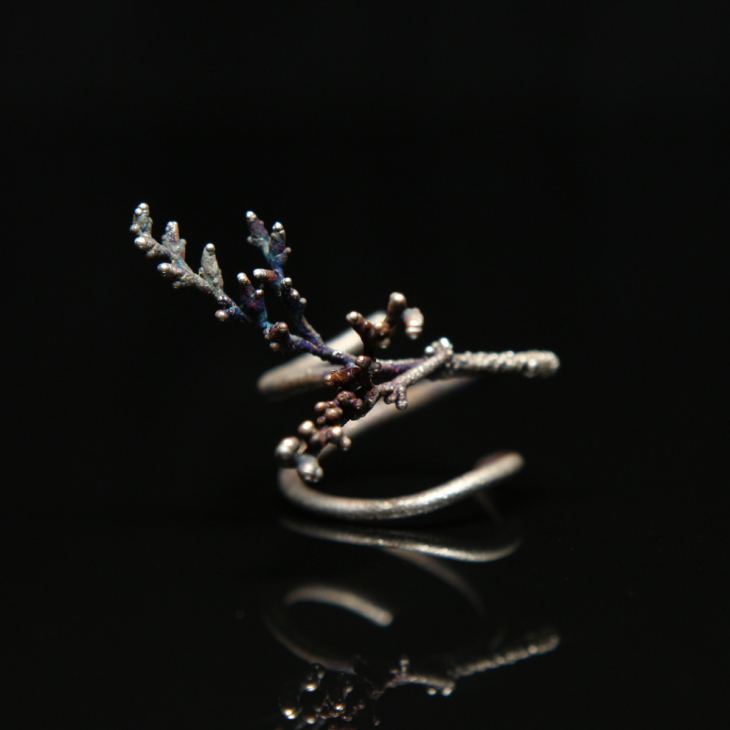 Кольцо в серебре Fleur de Magique, Лимониум, фото 1