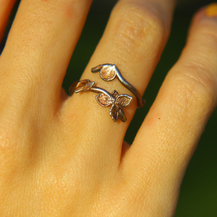 Rings in silver, Hydrangea , фото 2