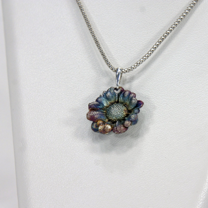 Кулон в серебре Fleur de Magique, Хризантема, фото 2