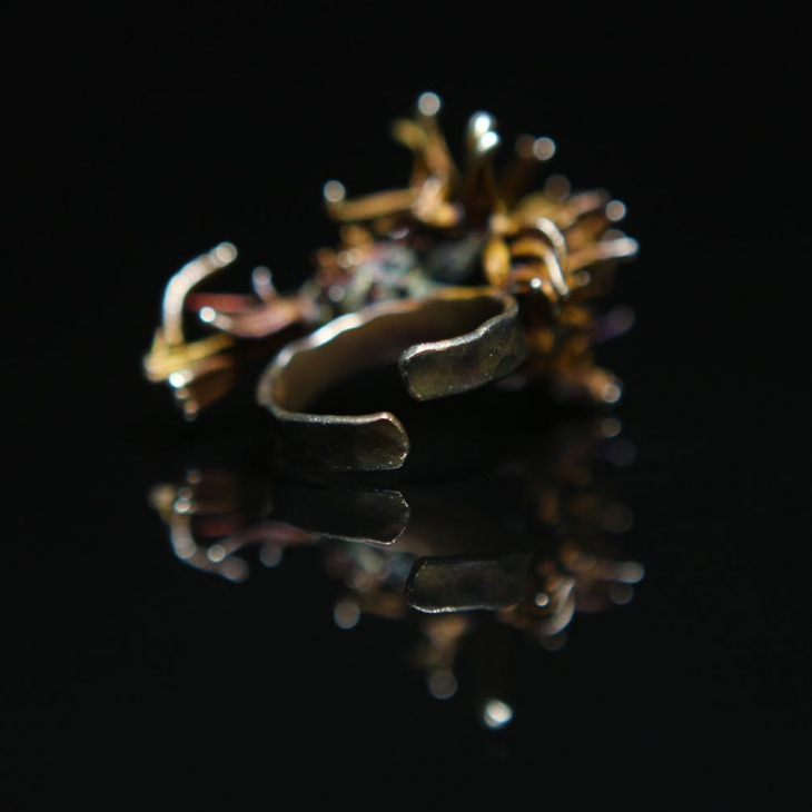 Кольцо в серебре Fleur de Magique, Василек, фото 2