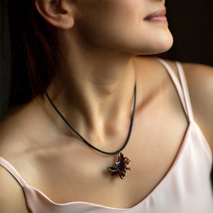 Кулон в серебре Fleur de Magique, Цветение Огурца, фото 2