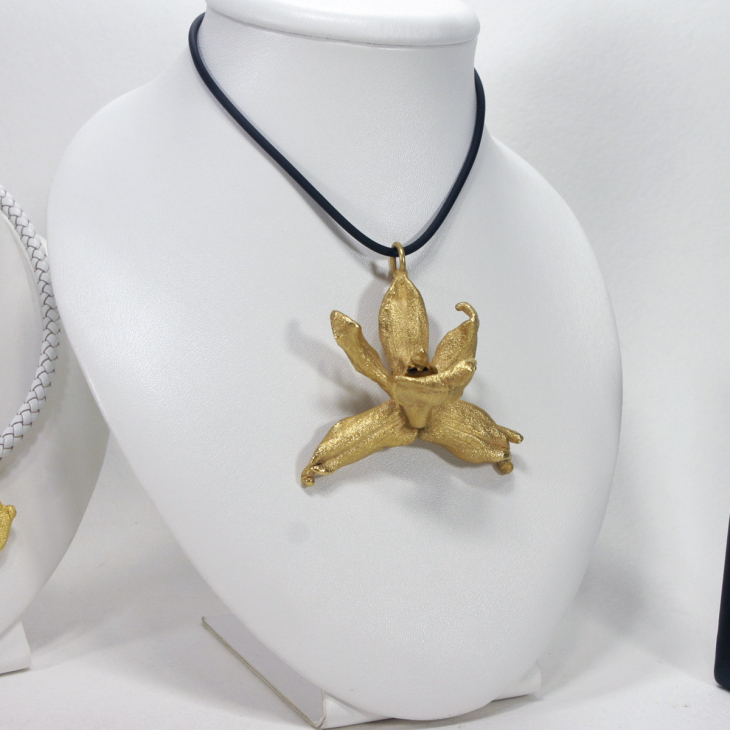 Кулон в золоте Fleur de Magique, Орхидея, фото 2