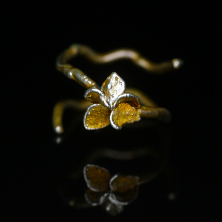 Rings in silver, Hydrangea , фото 4