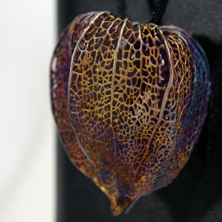 Кулон в серебре Gothica, Физалис, фото 2