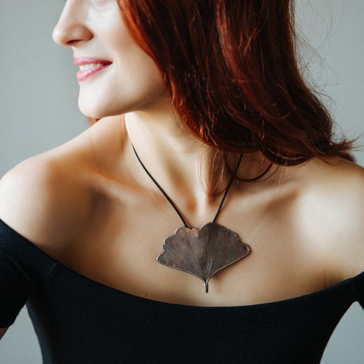 Кулон в серебре Love Alchemy, Гинкго, фото 3