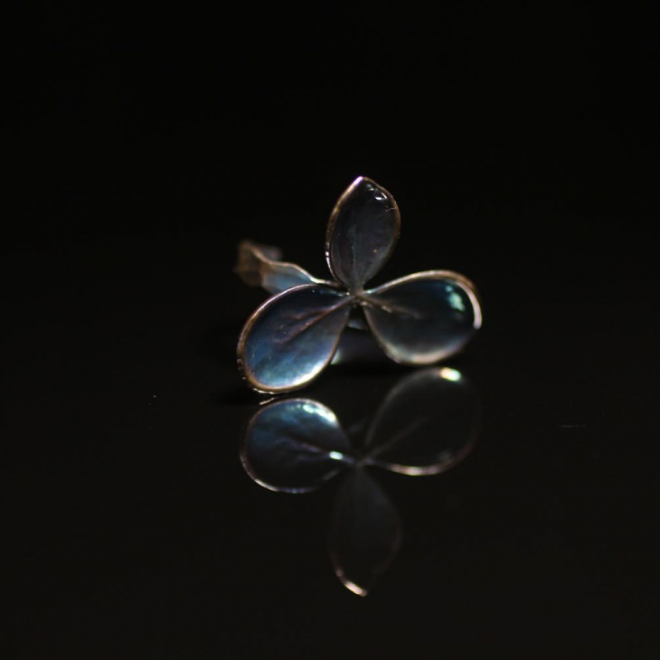 Кольцо в серебре Fleur de Magique, Гортензия, фото 2