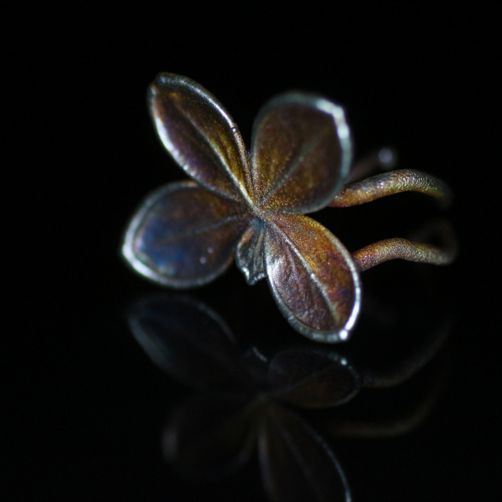 Ring in silver, Hydrangea , фото 6