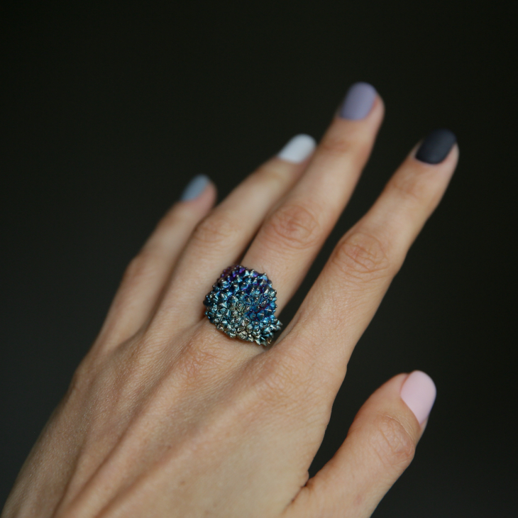 Кольцо в серебре Love Alchemy, Личи, фото 2