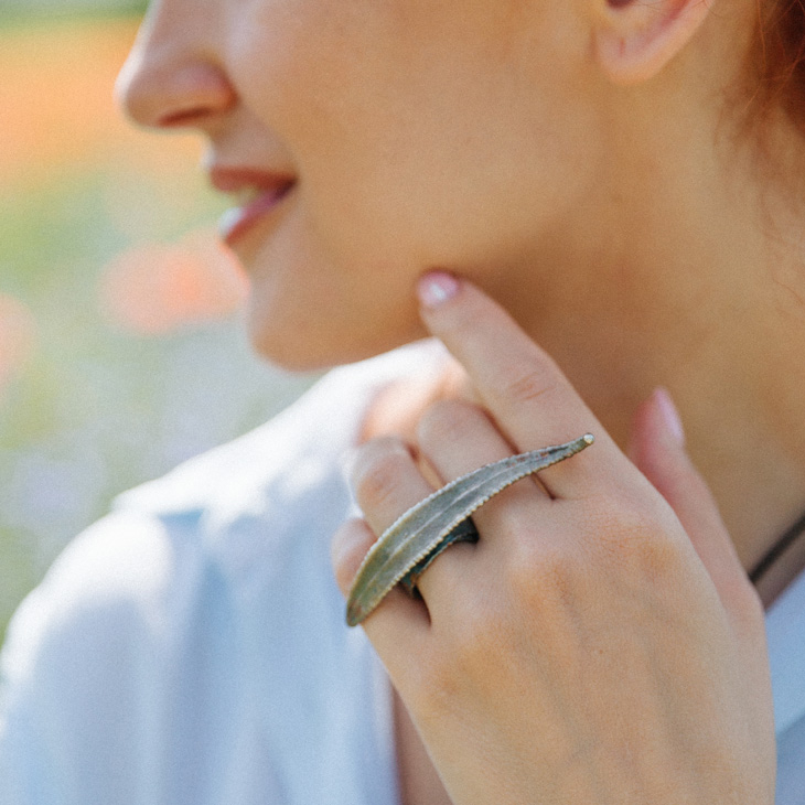 Кольцо в серебре Melancholy, Ива, фото 2