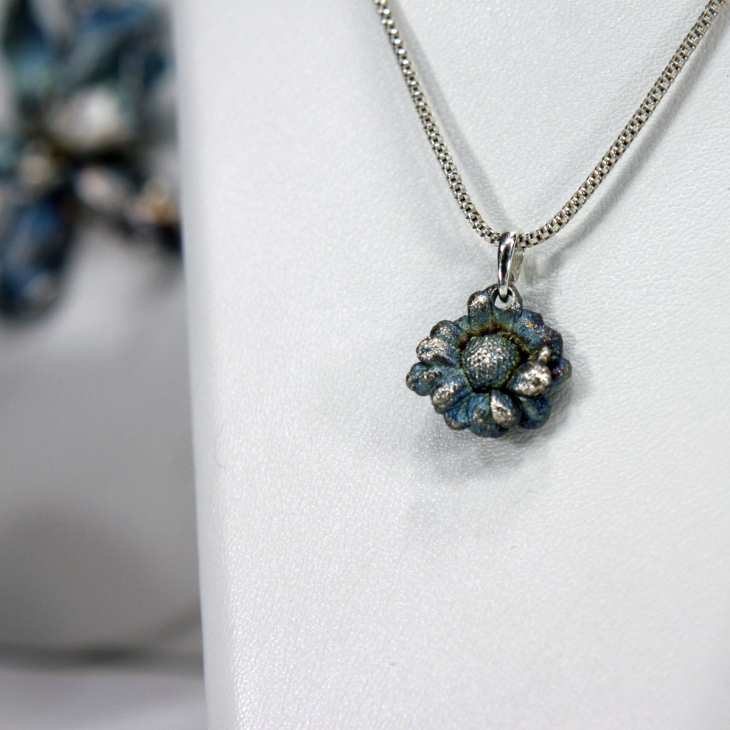 Кулон в серебре Fleur de Magique, Хризантема, фото 2