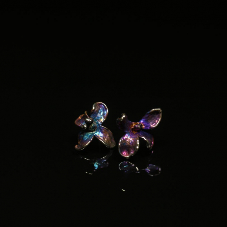 Серьги в серебре Fleur de Magique, Сирень, фото 1