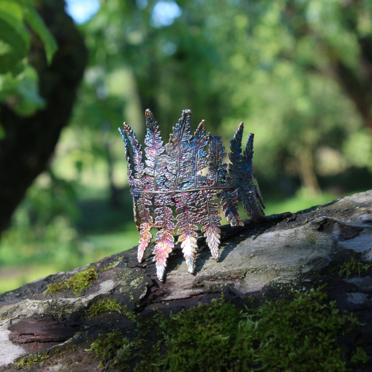 Браслет Fern Flower в серебре, Папоротник, фото 9