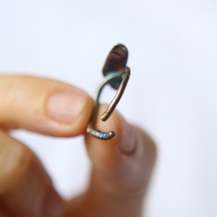 Ring in silver, Japanese maple, фото 2