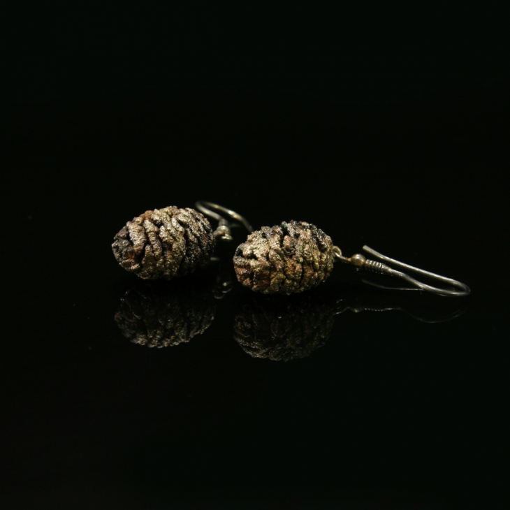 Серьги в серебре Minima, Ольха, фото 2