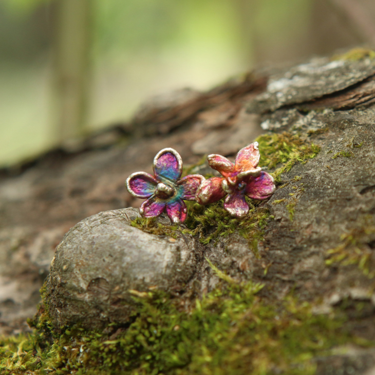 Серьги в серебре Fleur de Magique, Сирень, фото 2