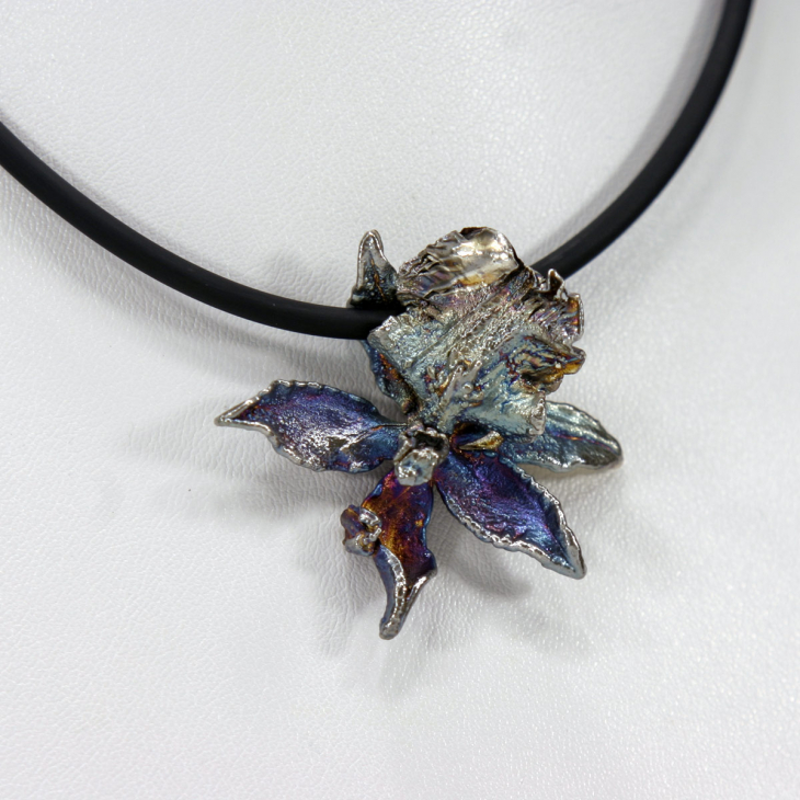 Кулон в серебре Fleur de Magique, Орхидея, фото 2