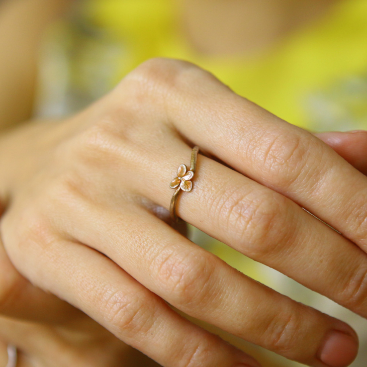 Ring in silver, Hydrangea , фото 1