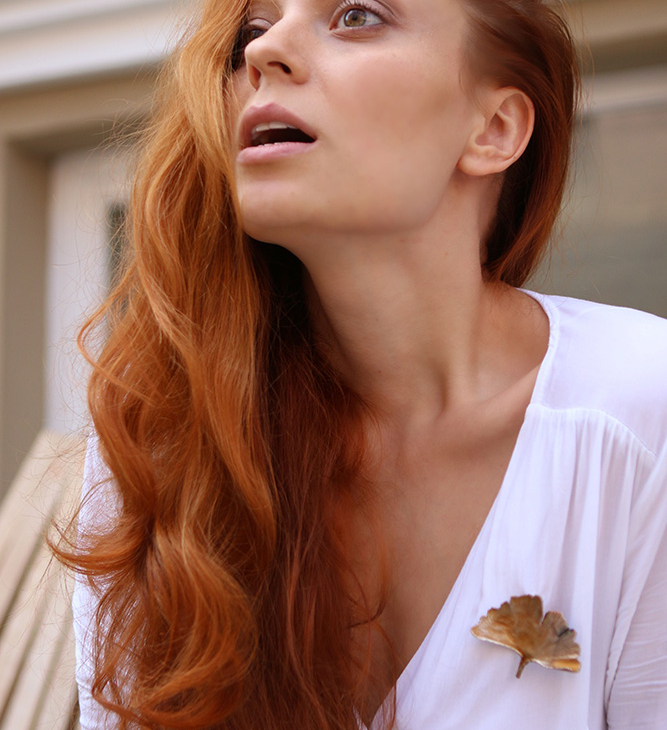 Кулон-брошь в серебре Love Alchemy, Гинкго, фото 2