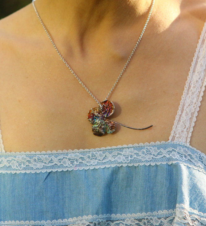 Pendant in silver, Clover, фото 3